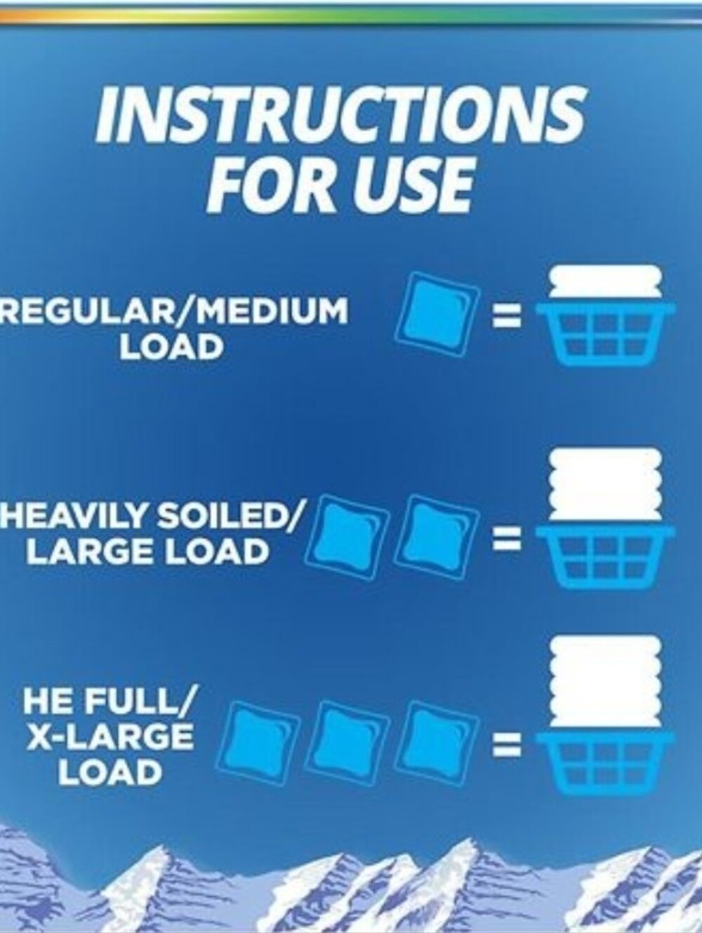 (1bag) 21 Pods Fresh Mountain Breeze 4-in-1 Laundry Pacs - Picture 2 of 6